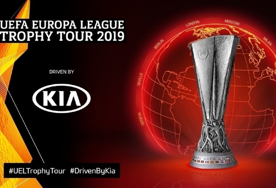 UEFA Europa League- Trophäe wird am 16. Mai nach Baku gebracht