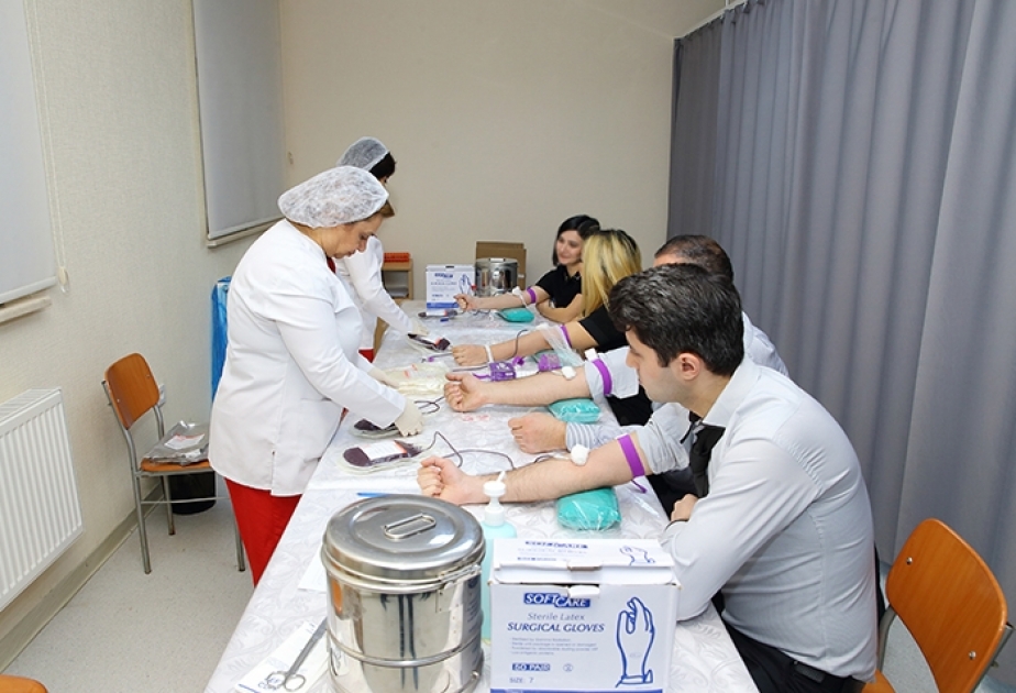 Dövlət Təhlükəsizliyi Xidmətində “Qan ver, həyat bəxş et!” şüarı ilə qanvermə aksiyası keçirilib