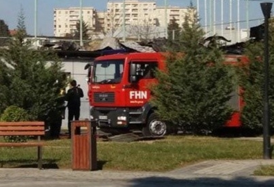 FHN Binəqədi rayonunda futbol məktəbində baş verən yanğınla bağlı məlumat yayıb