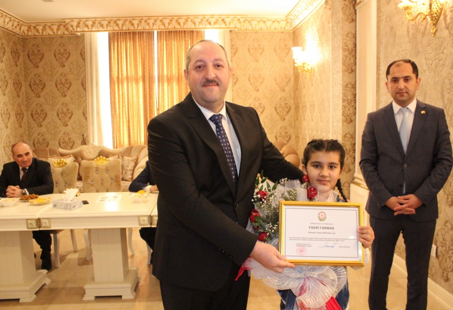 Cəlilabadda İranda keçirilən karate üzrə beynəlxalq turnirin qalibi Zəhra Salmanlı ilə görüş keçirilib