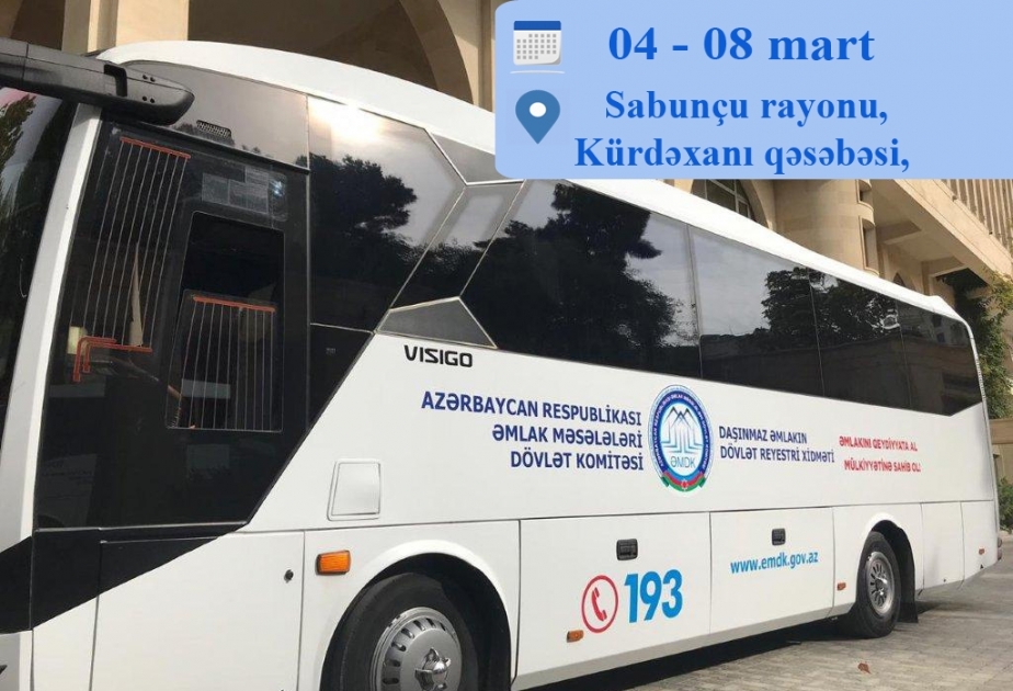 “Əmlakını qeydiyyata al və mülkiyyətinə sahib ol” səyyar aksiyasından Kürdəxanı sakinləri də yararlanacaq