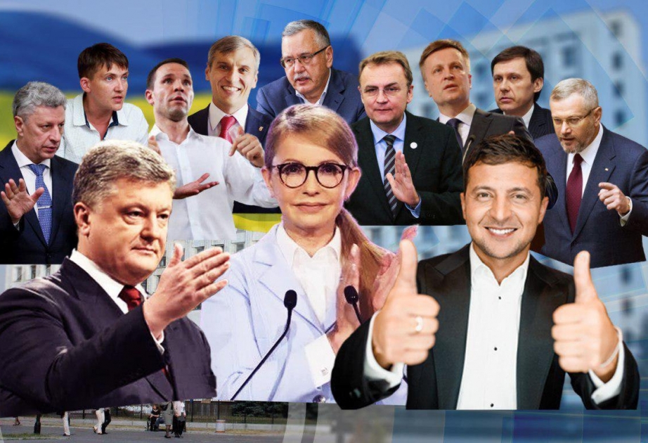 Ukraynada seçkilərə bir ay qalmış reytinqdə Zelenskiy, Poroşenko və Timoşenko liderlik edir
