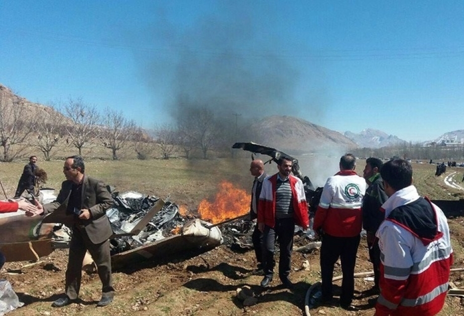 İranda helikopter qəzası: 5 nəfər həlak olub