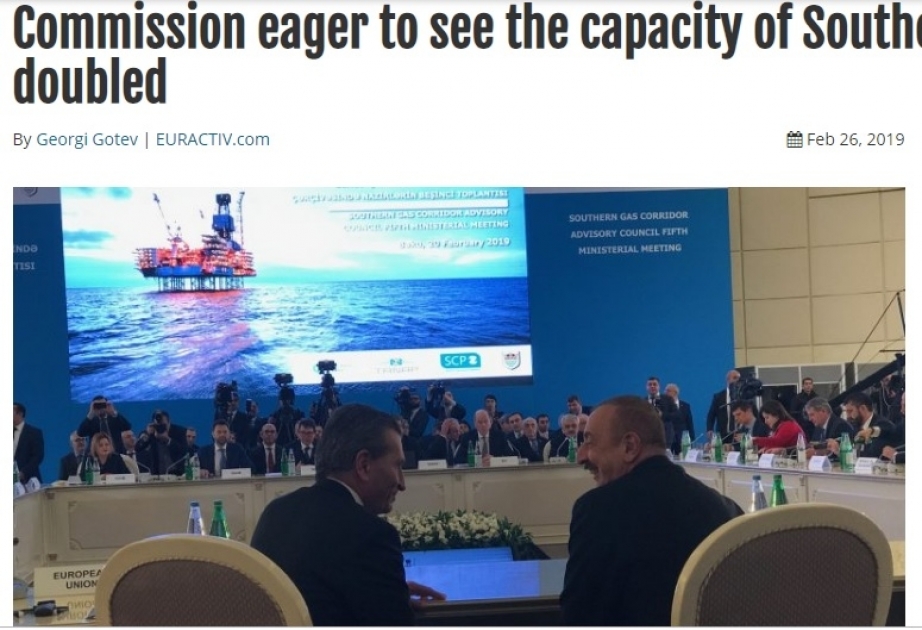 “EurActiv” Cənub Qaz Dəhlizi Məşvərət Şurası çərçivəsində nazirlərin beşinci toplantısına dair məqalə yayıb