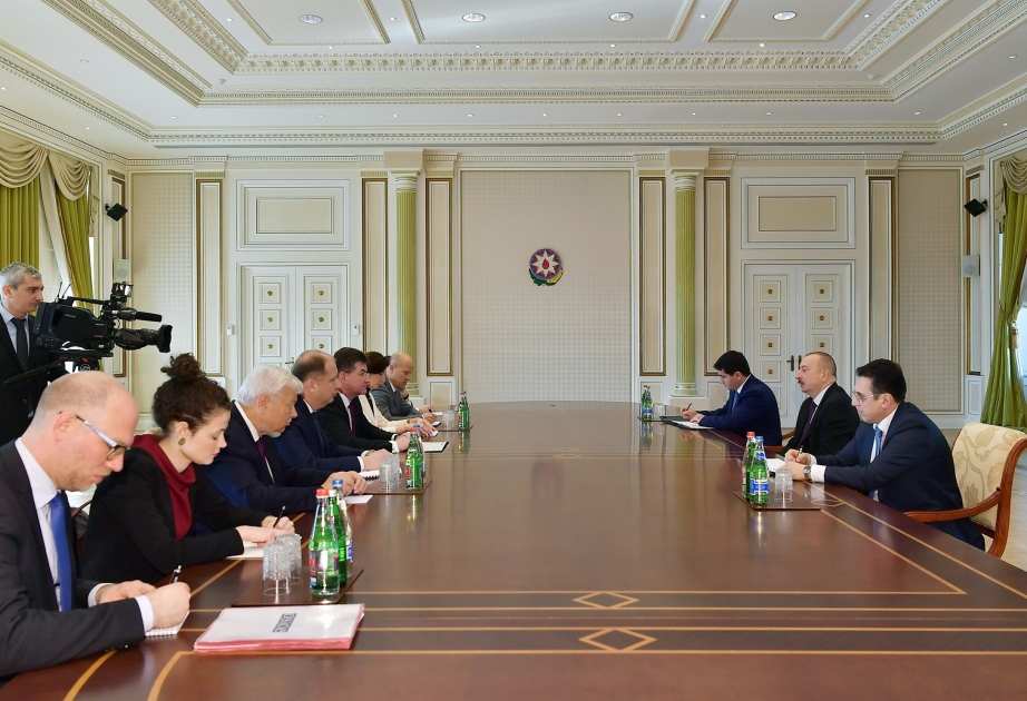 President Ilham Aliyev received delegation led by OSCE Chairperson-in-Office VIDEO