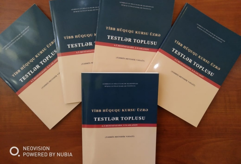 Tibb hüququ kursu üzrə ilk testlər toplusu nəşr olunub
