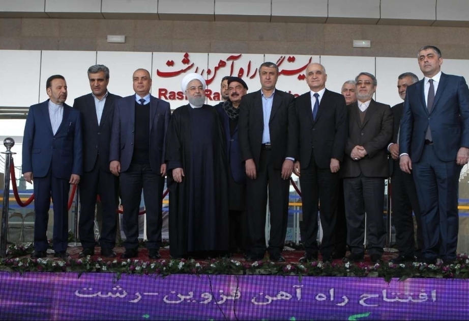 تدشين مسار سكة حديد قزوين – رشت في إيران