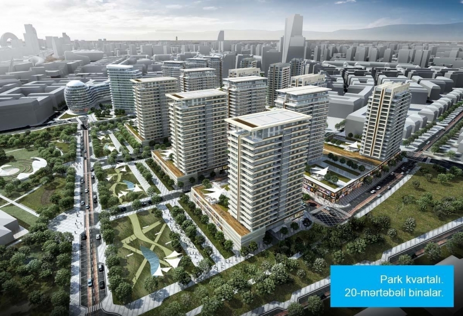 В Парковом квартале на территории Baku White City начались работы по инфраструктуре и благоустройству