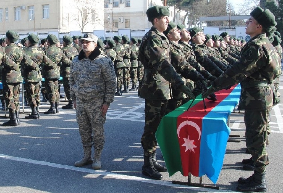 Gənc əsgərlər vətənə, xalqa və dövlətə sədaqət andı içiblər