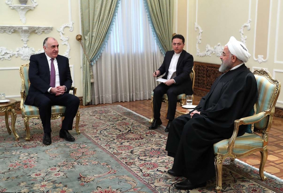 Encuentro de Rohani con el canciller de Azerbaiyán