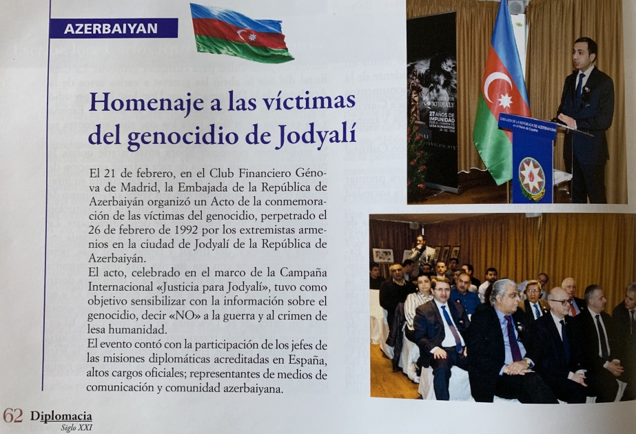 İspaniya jurnalı Xocalı soyqırımından yazır
