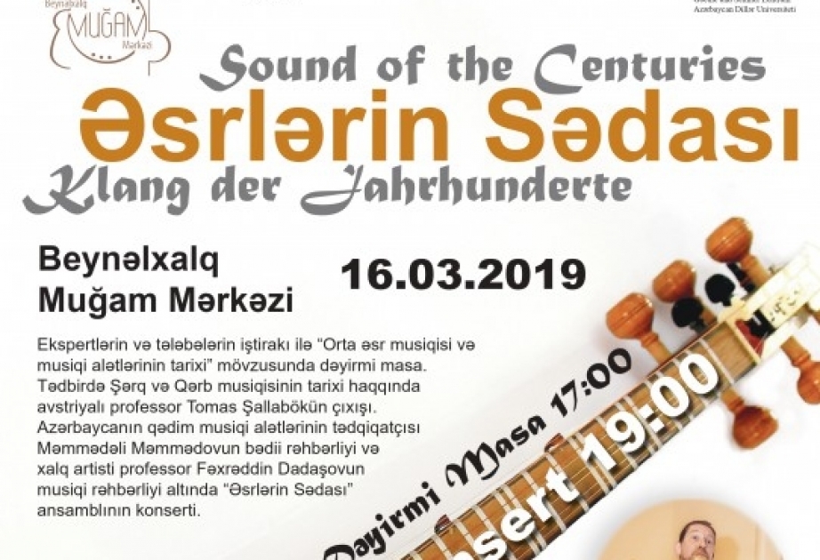 Qədim Şərq və Qərb musiqisinə həsr olunmuş gecə təşkil ediləcək