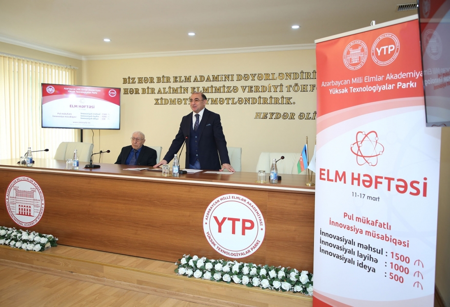 AMEA-nın Yüksək Texnologiyalar Parkında “Elm həftəsi” başlanıb
