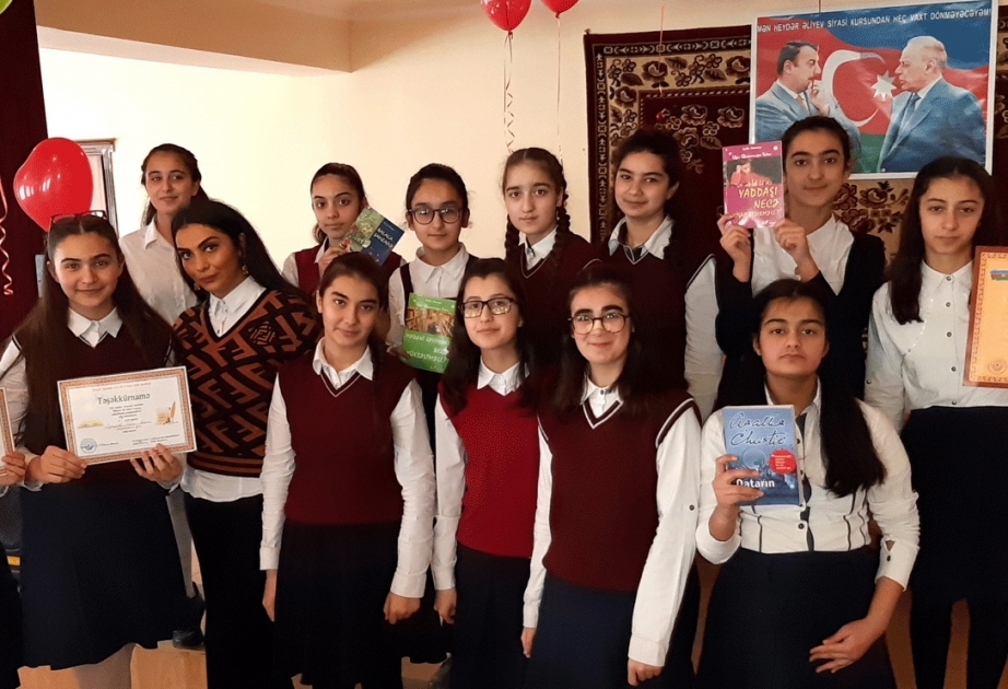 “Hərəyə bir kitab oxuyaq, mütaliəmizi genişləndirək” müsabiqəsinin qalibləri mükafatlandırılıb