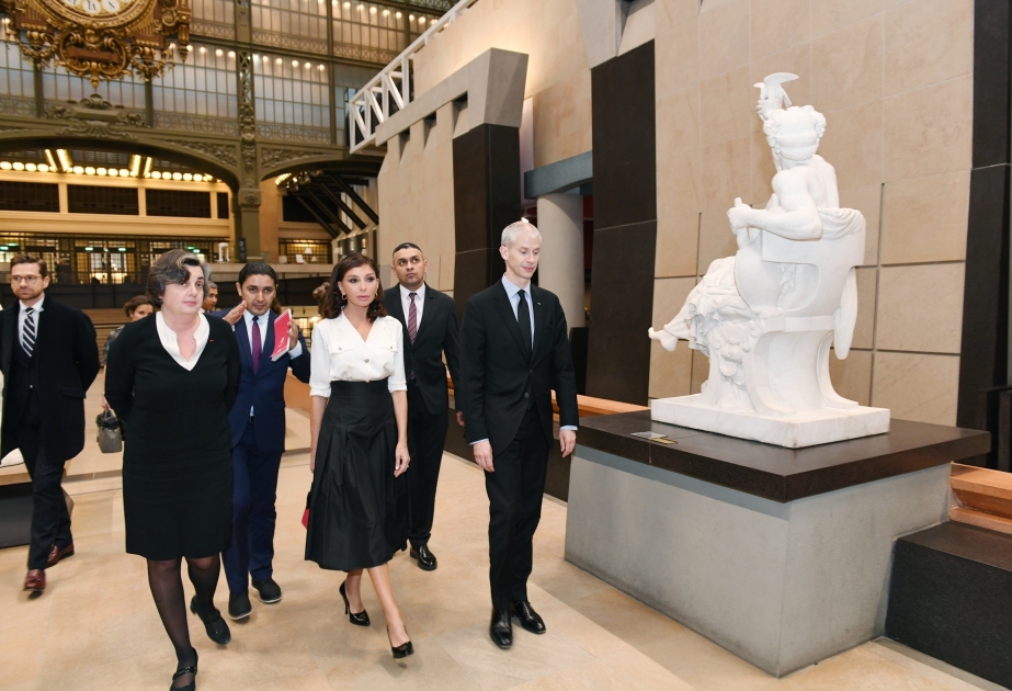 First Vice-President of Azerbaijan Mehriban Aliyeva, French Culture Minister Franck Riester visited Orsay Museum