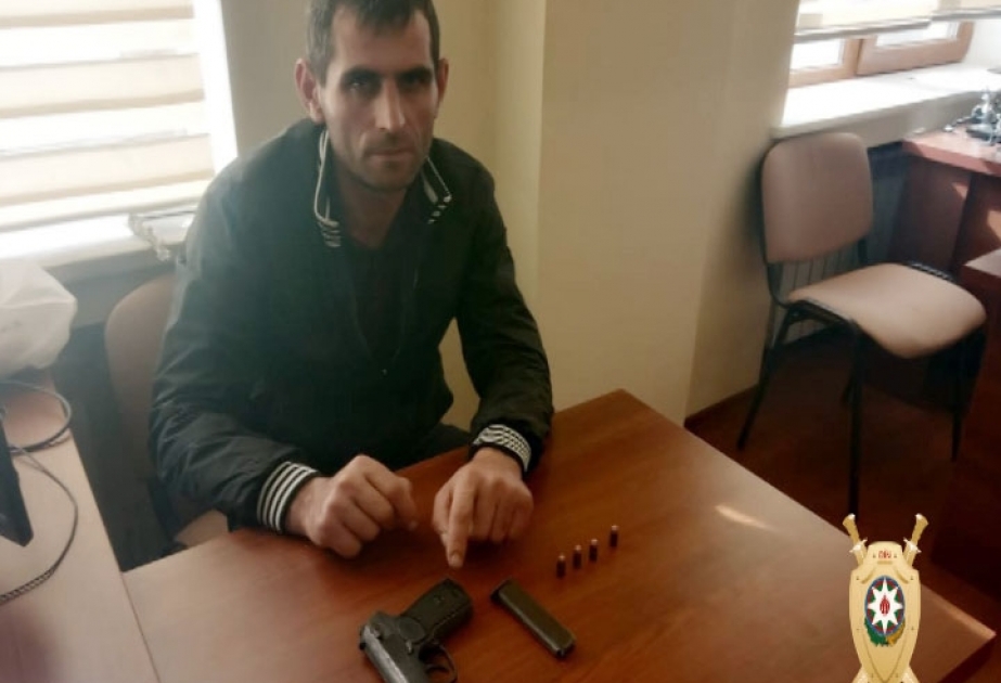 Pirallahıda silahlı şəxs saxlanılıb