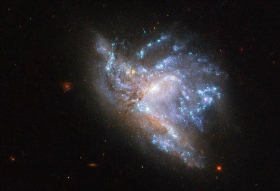 NASA pública la colisión de dos galaxias captada por Hubble