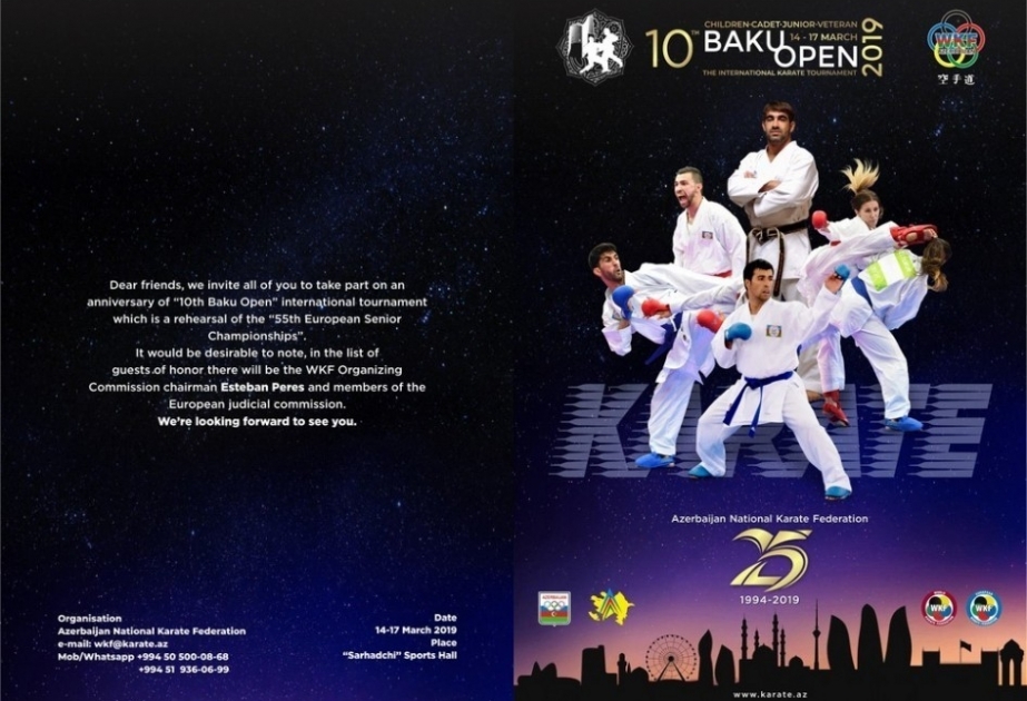 Karate üzrə “Baku Open” beynəlxalq turniri start götürüb