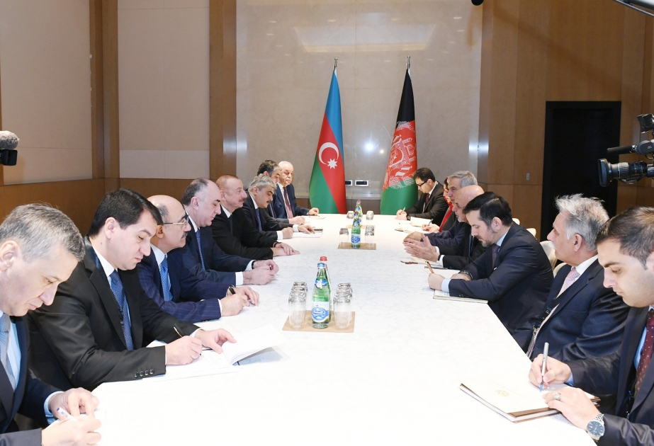 President Ilham Aliyev met with Afghan President Mohammad Ashraf Ghani VIDEO