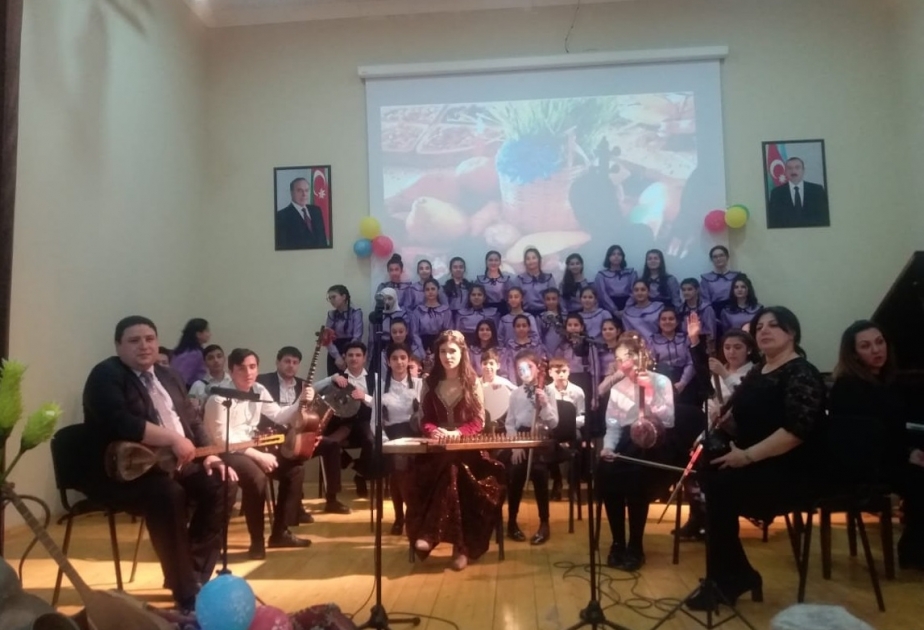 Uşaq musiqi məktəbində “Novruz bayramı” adlı konsert təşkil edilib
