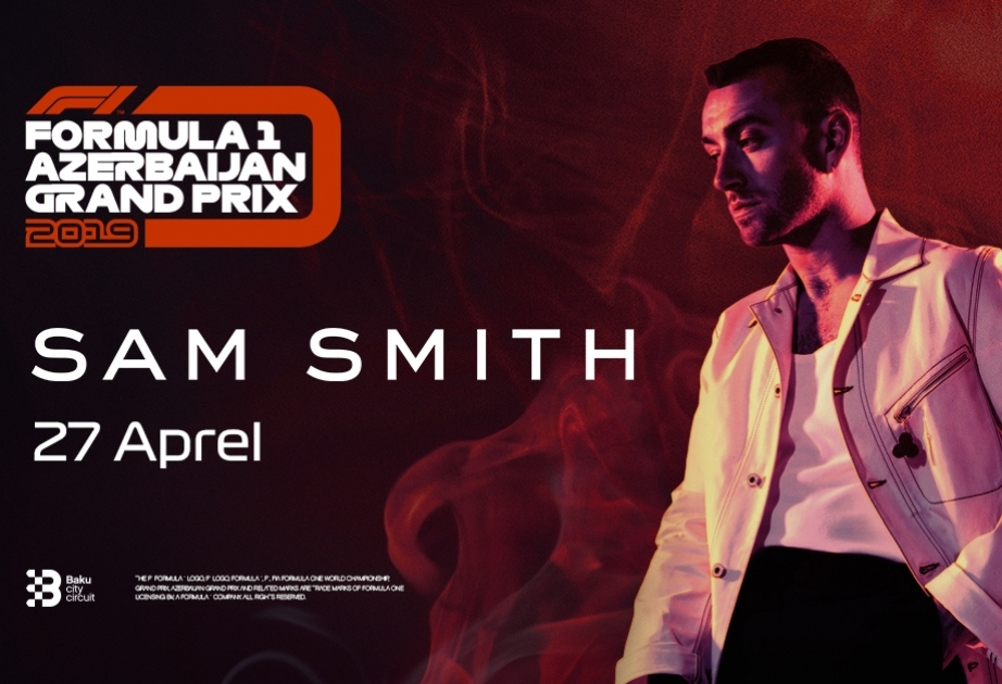 Сэм Смит станет ведущим исполнителем концертной программы Гран-при Азербайджана 