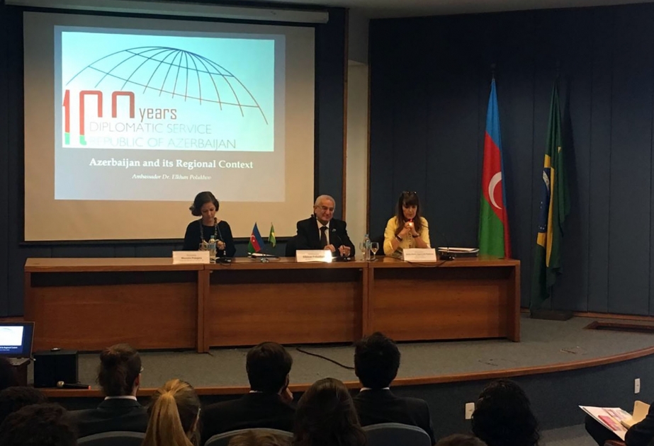 Azərbaycan diplomatik xidmətinin 100 illiyi ilə bağlı Braziliyanın Rio Branko İnstitutunda təqdimat olub
