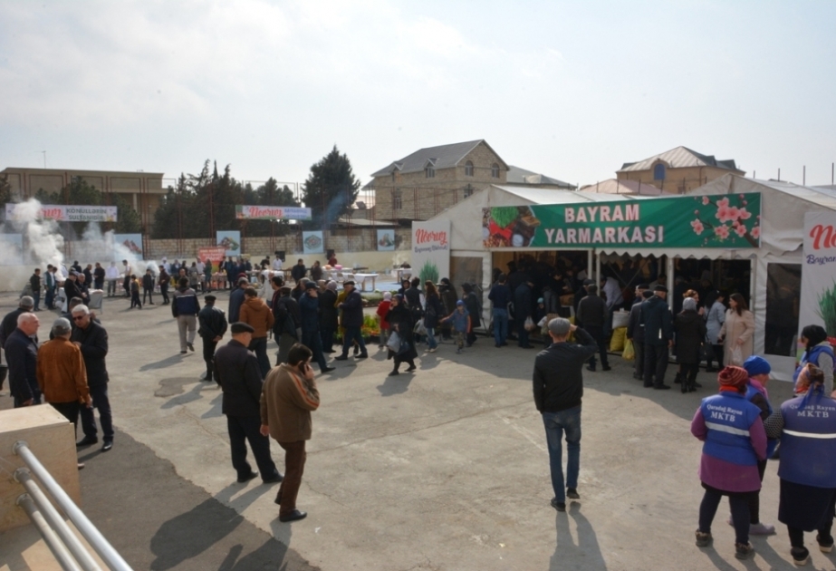 Novruz bayramı ərəfəsində Lökbatan qəsəbəsində növbəti yarmarka təşkil olunub