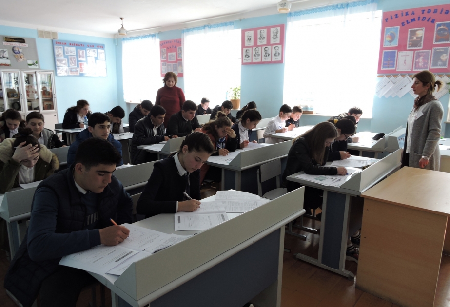 Qax, Zaqatala və Balakəndə buraxılış imtahanları altı mərkəzdə aparılıb