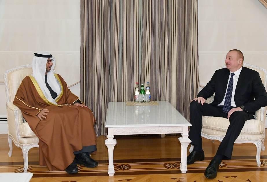 President Ilham Aliyev received UAE minister of energy and industry VIDEO