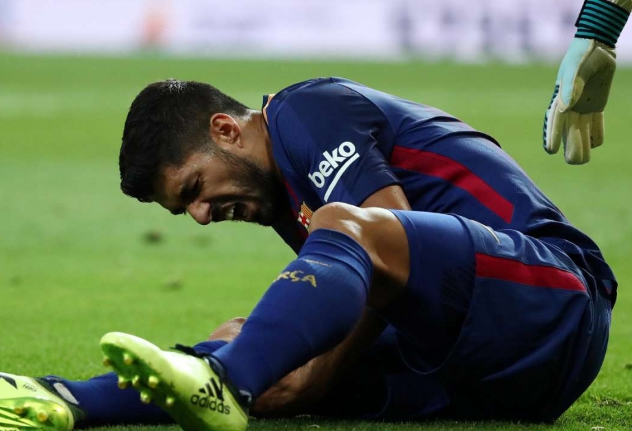 “Barselona”nın hücumçusu Luis Suarez üç həftə yaşıl meydanlardan kənarda qalacaq