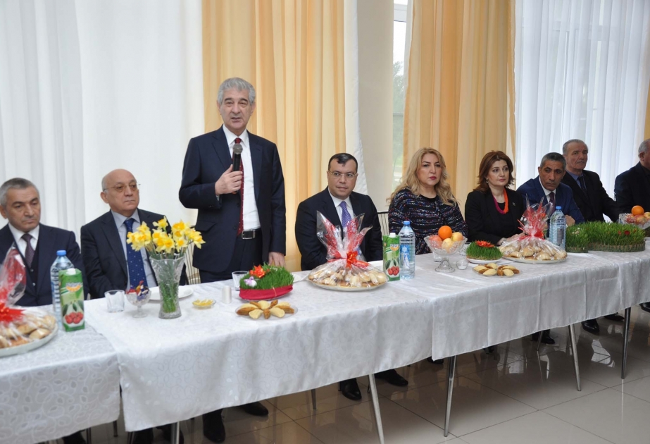 Yeni Azərbaycan Partiyasının rəhbərliyi Novruz bayramı münasibətilə müharibə və əmək əlilləri üçün pansionatda olub
