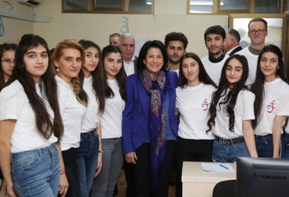 Salome Zurabişvili: Bizim ölkədə azərbaycanlılar və gürcülər, eləcə də digər millətlər tolerant yaşamalıdırlar