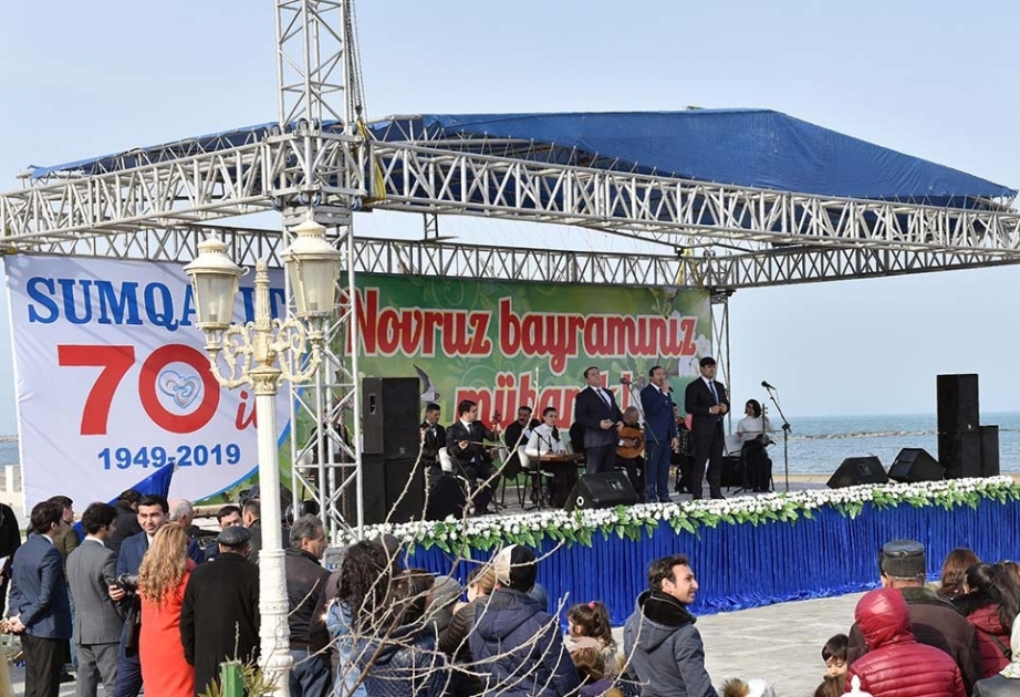 Sumqayıtda Novruz şənliyi keçirilib