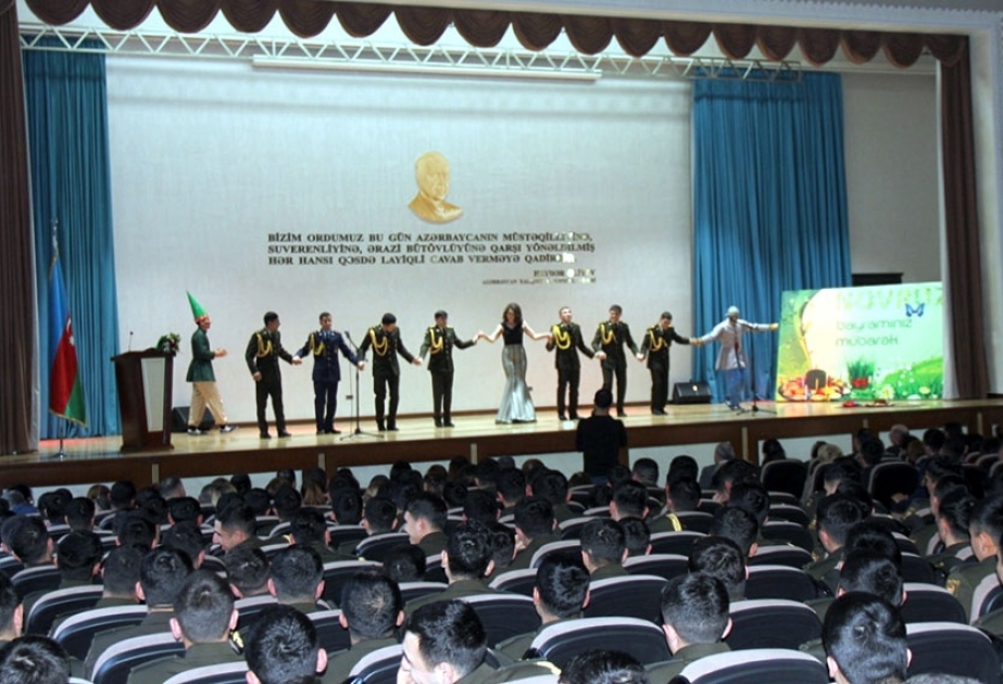 Heydər Əliyev adına Azərbaycan Ali Hərbi Məktəbində bayram tədbiri keçirilib