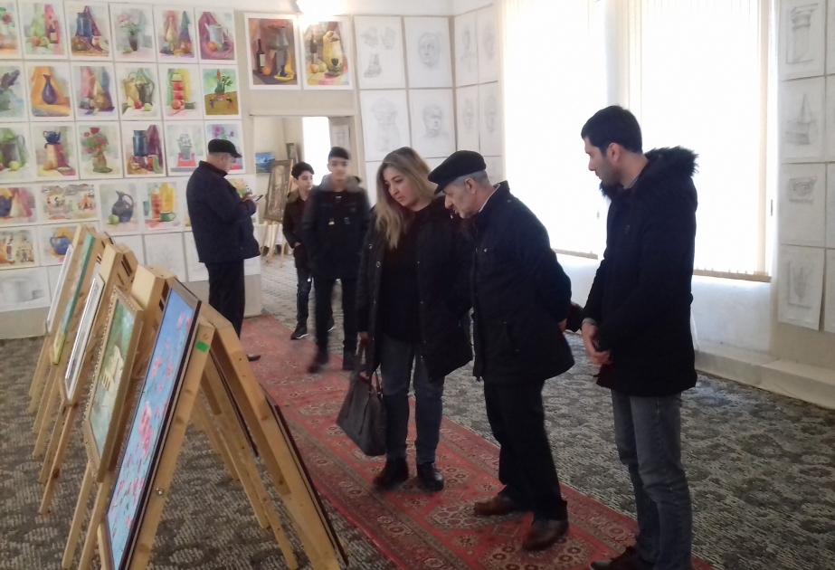 Şəki Dövlət Rəsm Qalereyasında yeni sərgi açılıb