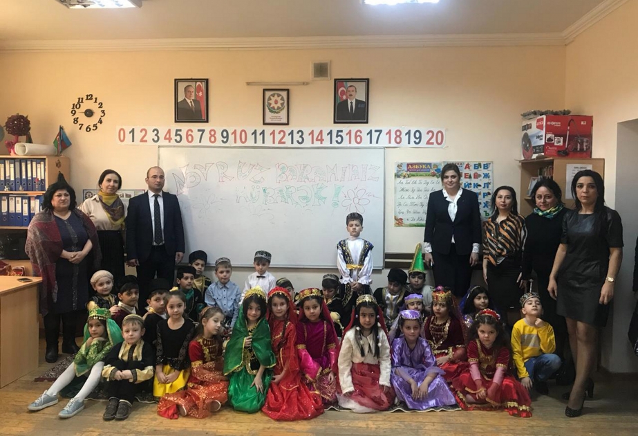 Balacalar bahar təravətli çıxışları ilə Novruzun gəlişini qeyd ediblər