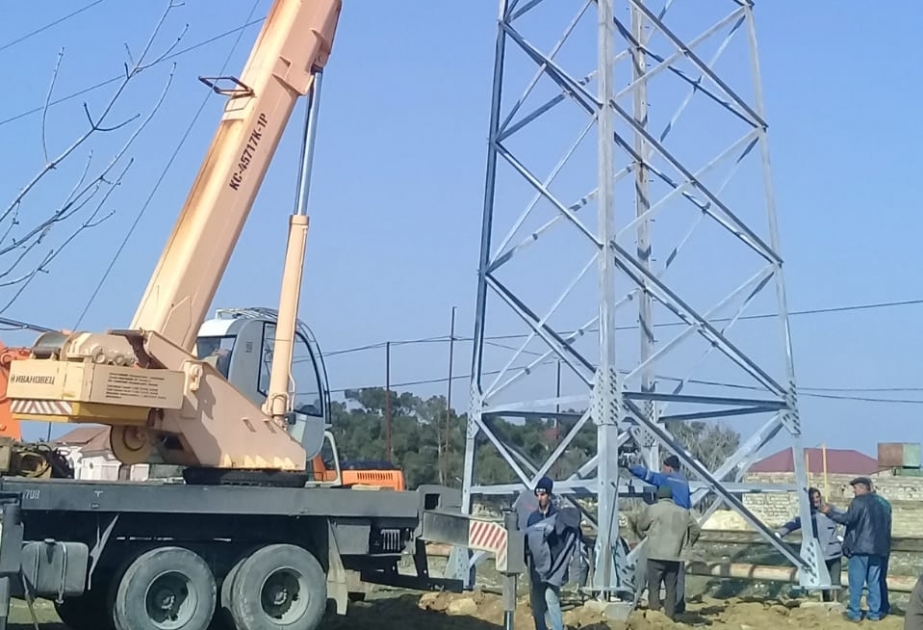 “Azərişıq” ASC bəzi qəsəbələrdə elektrik xətlərində yenidənqurma işlərini yekunlaşdırır