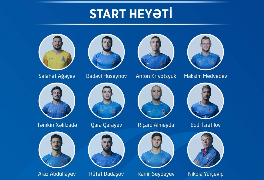 Azərbaycan yığmasının Litva yığması üçün start heyəti açıqlanıb