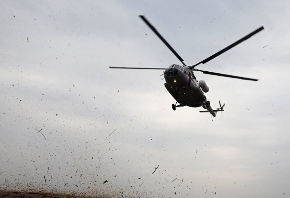 Qazaxıstanda hərbi helikopter qəzaya uğrayıb