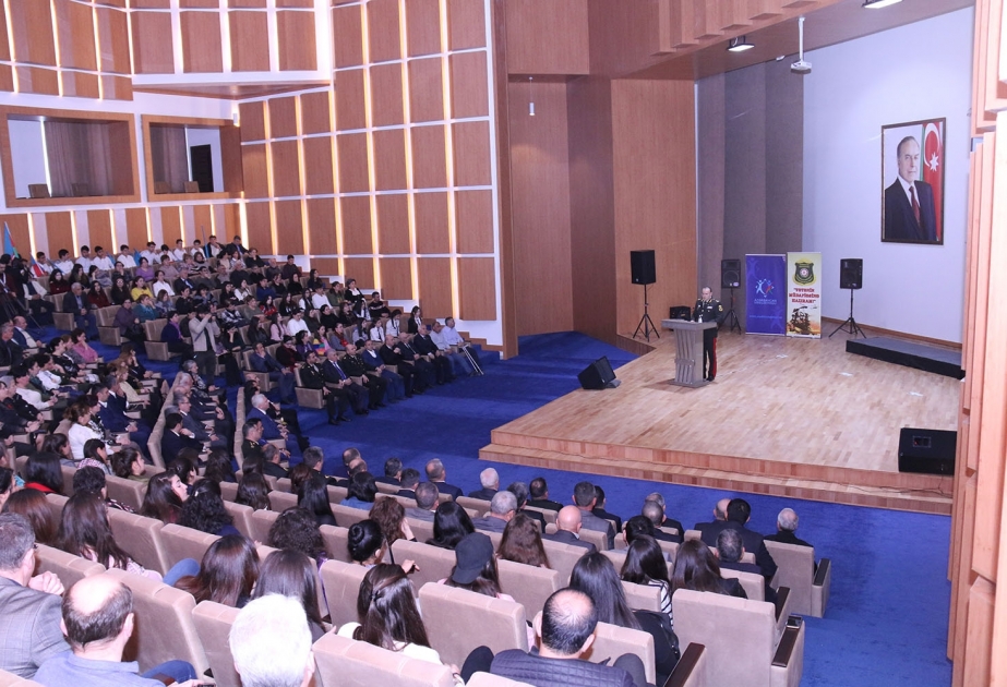 Şəkidə “Vətənin müdafiəsinə hazıram!” devizi altında kütləvi tədbir keçirilib