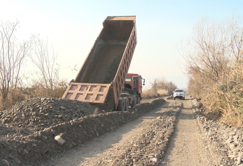 Şəkidə 6 yaşayış məntəqəsini əhatə edən yollar yenidən qurulur