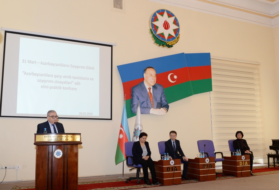 Dövlət İdarəçilik Akademiyasında Azərbaycanlıların Soyqırımı Gününə həsr olunan konfrans keçirilib