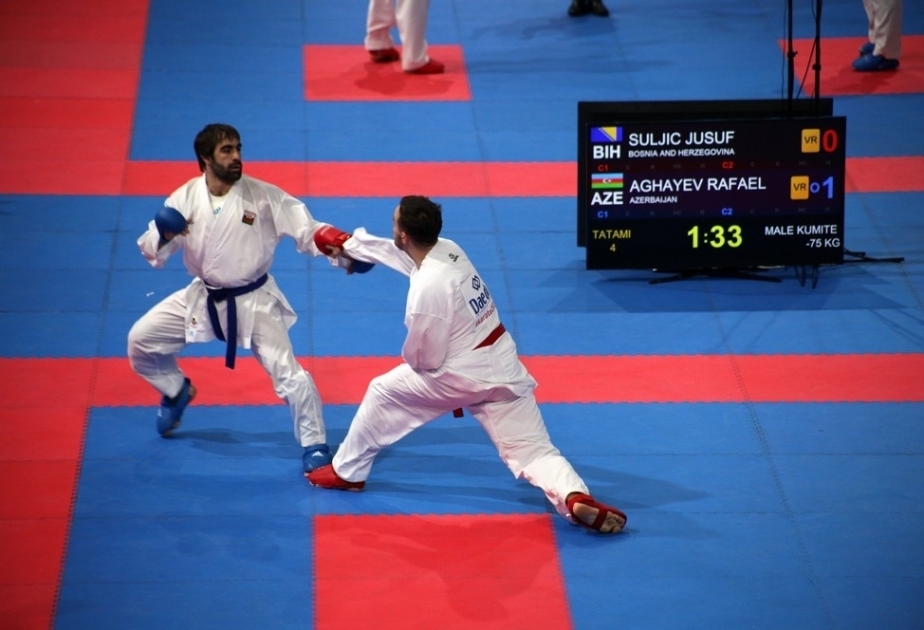 Azerbaijan`s Aghayev reaches final of European Karate Championships