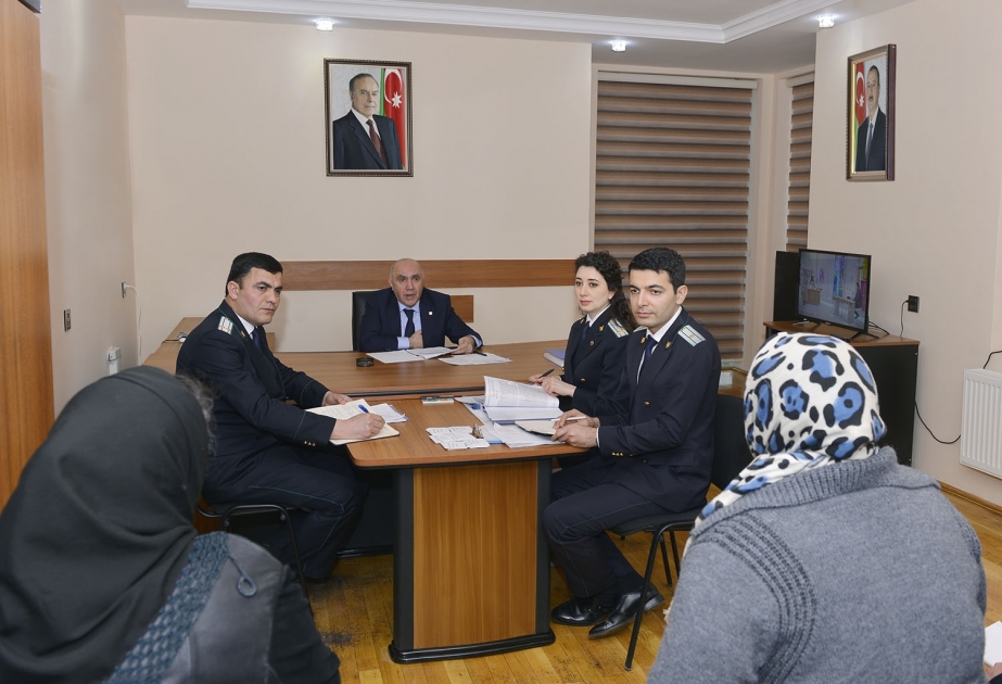 Baş prokuror Biləsuvar rayonunda vətəndaşları qəbul edib