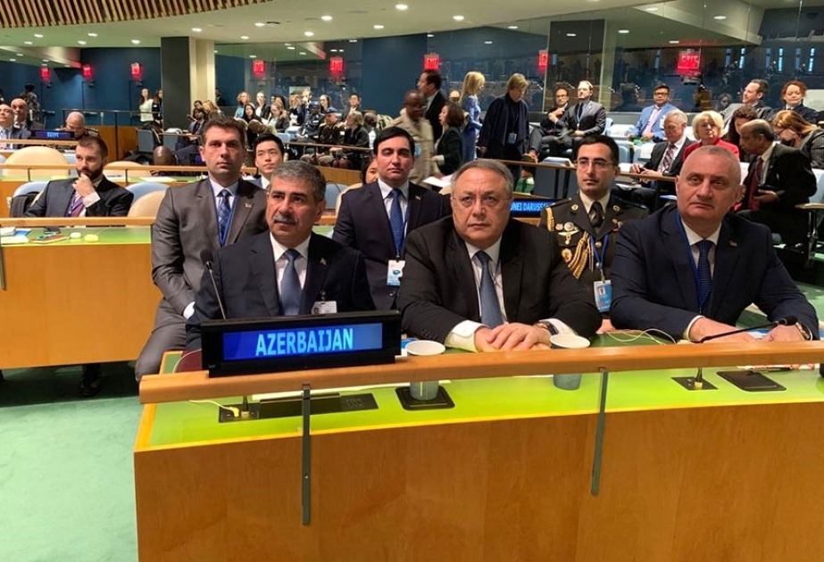 Azerbaijan`s defense minister attends UN Peacekeeping Ministerial Conference