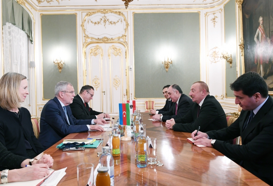 Rencontre du président Ilham Aliyev avec le président fédéral autrichien Alexander Van der Bellen VIDEO