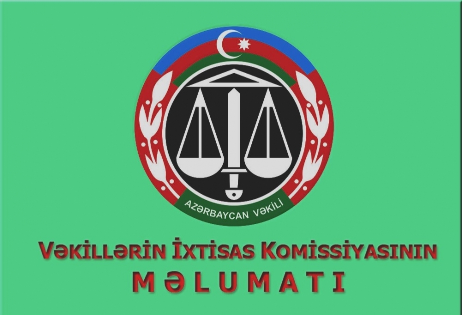Vəkilliyə qəbul üzrə imtahanın nəticələri açıqlanıb