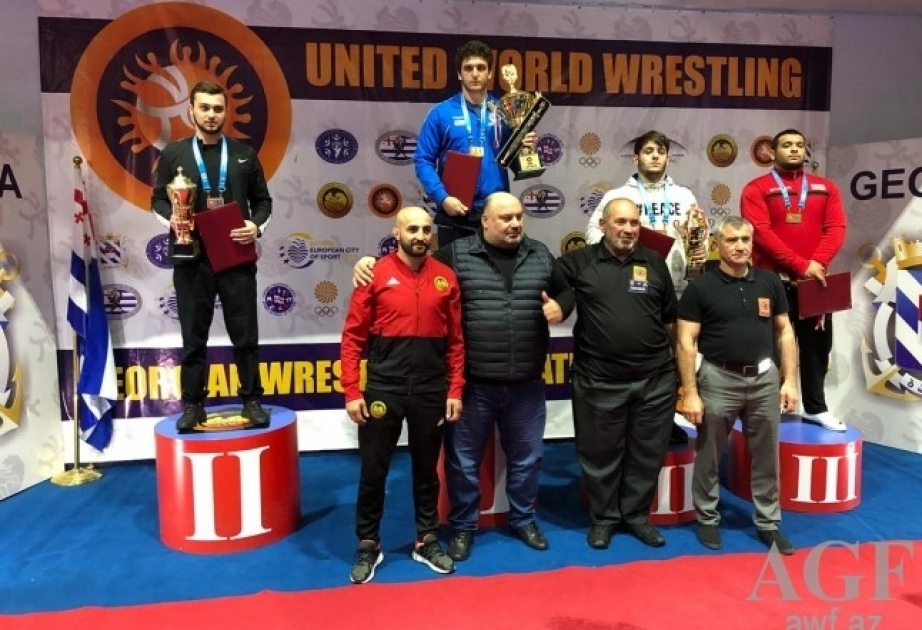 Junior Azerbaijani wrestlers win five medals in Batumi tournament