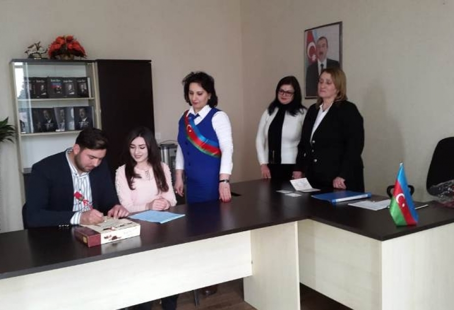 Astara şəhərindəki Heydər Əliyev Mərkəzində nikah mərasimi keçirilib