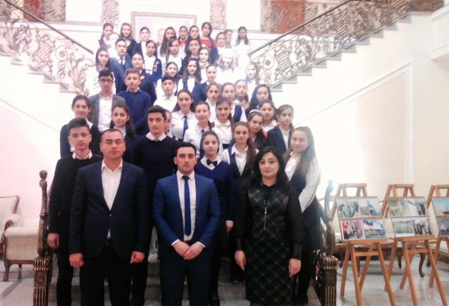 İsmayıllıda “Vətən mənə oğul desə...” mövzusunda inşa-yazı müsabiqəsində 58 şagird iştirak edib